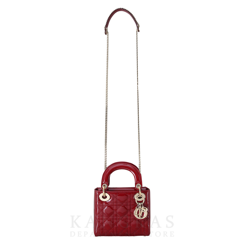 CHRISTIAN DIOR(USED)크리스찬디올 레이디디올 페이던트 미니 백